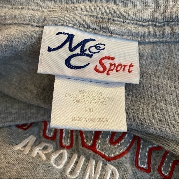 Hands Down The Best Grandpa Around Short Sleeve Tee Gray Heather XXL - Picture 3 of 4